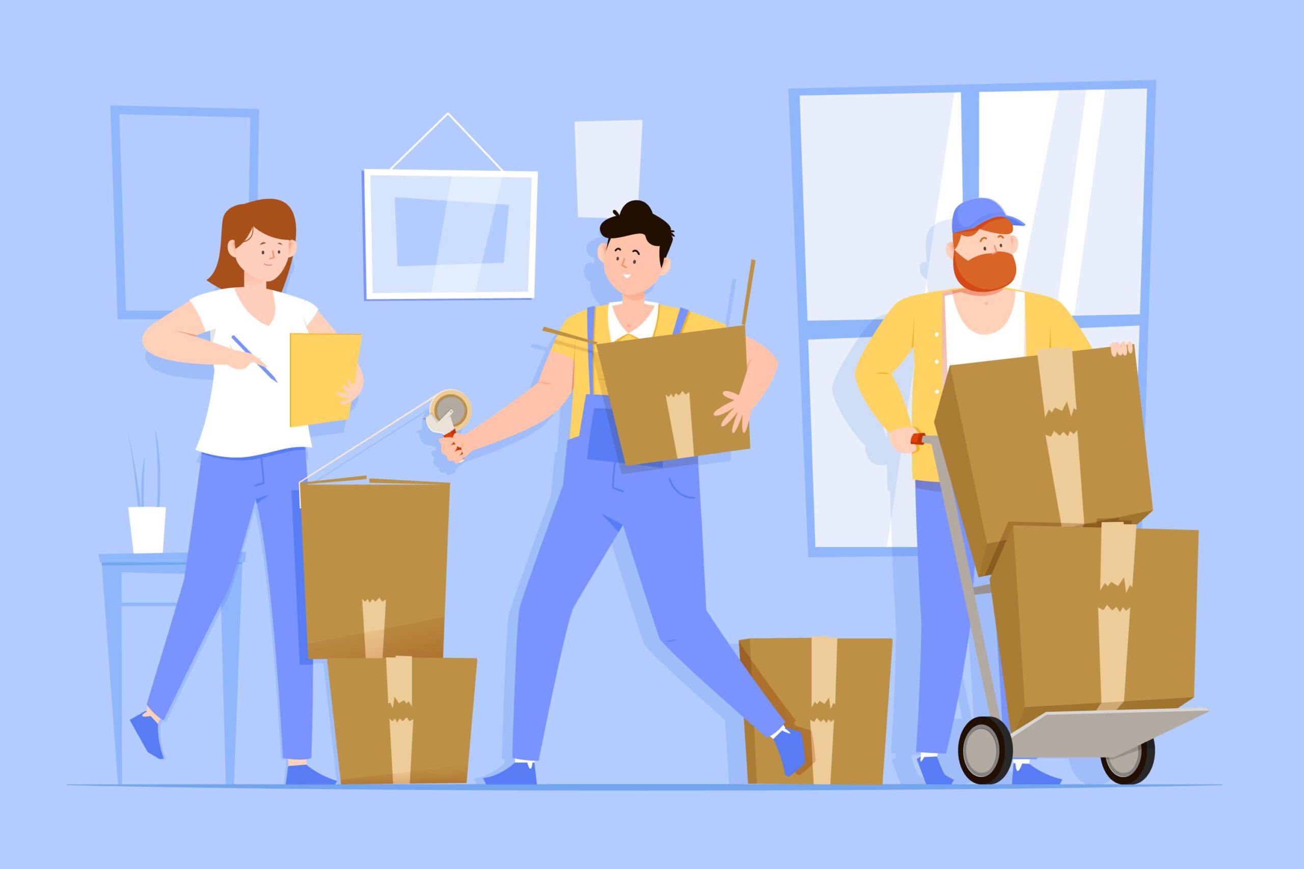 professionelles Verpacken für Umzug